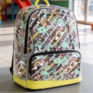 LOVE BETSEY BY BETSEY JOHNSON WOMENS I CEEU CLEAR BACKPACK ONE SIZE